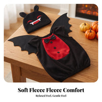 3 Pieces Nocturnal Flyer Costume With | Lightweight Easy-to-Wear Design, Short-Sleeve, undead lord Outfit with Hat, for School Plays