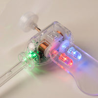 Clear Miniature Wind Turbine Lamp Translucent Wind Turbine Lamp Freestanding Ornament Decorative for Tabletop