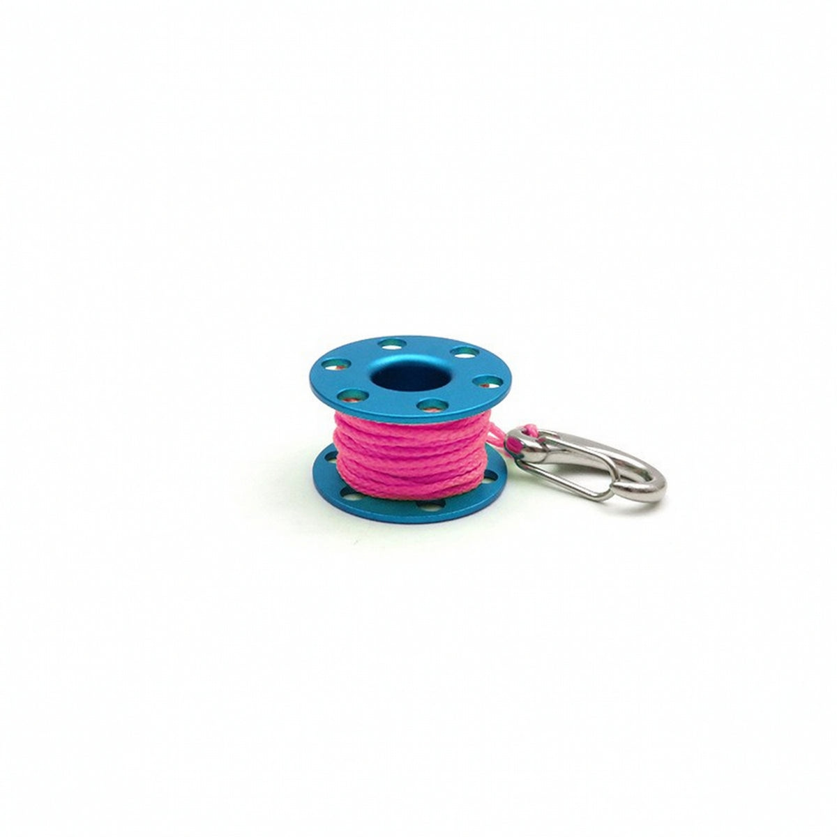 Mini Fishing Reel Keychain Lightweight Baitcasting Reel Keychain Compact Keyring with Clip Long-Lasting for Anglers, Outdoor Lovers, Everyday Carry, Backpacks