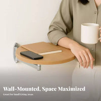 fold-downflappanel vertical Desk Foldable Design surface-mountedmounted Shelf Multifunctional Workstation