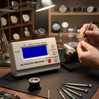 Watch Timegrapher with Sensor Clamp Multifunctional Mechanical Watch Timegrapher Calibration Tool Digital Timing Machine Desktop