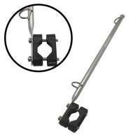 Handheld Fixed Stainless Steel Flagpole with Flag Option Outdoor Flagpole Base for Marine and Yacht Hardware