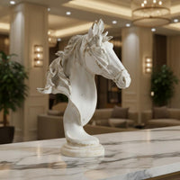Horse Bust Sculpture Desktop Display Horse Head Bust Resin Look for Hotel Lobby