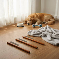 3 Pieces Pet Comb Wooden Handle Detangling Comb Anti-Tangle