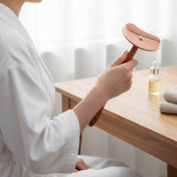 2 Pieces Long Handle Guasha Board Sleek Edges Copper Scraping Plate for Home