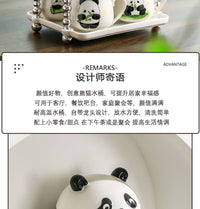 冷水壶带龙头熊猫可爱水具杯子套装大容量耐高温可乐桶家用凉水壶