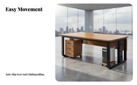 L-Shaped managerial Desk Modern Design Office Furniture Minimalist aesthetic Easy Assembly for Managers, managerials