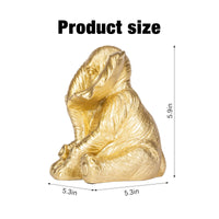 Resin Elephant Figurine Detailed Tabletop Elephant Statue Colourfast for Shelf