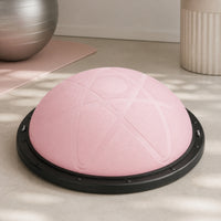 Half-Dome Balance Ball Inflated Balance Dome with Base Half Exercise Ball for Pilates