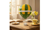 Metal Hot Air Balloon Ornament Artisanal Hot Air Balloon Decoration Painted Hanging Ornament Large for Decorators, Photographers, Taverns, Shop Panes, Studios