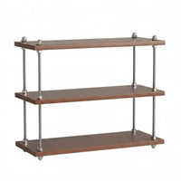 Makeup Organizer Shelf Retro Design 3-Tier Shelf Rack Accessible Design for Desk
