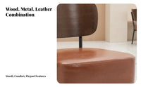 Armchair and End Table Pair Minimalist Design Conversation Set Space-Saving Ergonomic Backrestrest for Interior Designers