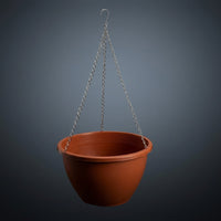 Plant Pots and Hanging Basket for Indoor Plants, Terracotta Flower Pots with Chain Planter, Fence Hanging Planters, Hanging Planters Outdoor
