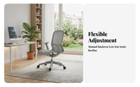 Reclining rotating Chair with Footrest Ergonomic Design Computer Seat sturdy Duty Breathable Mesh spine for Studying, Study Room