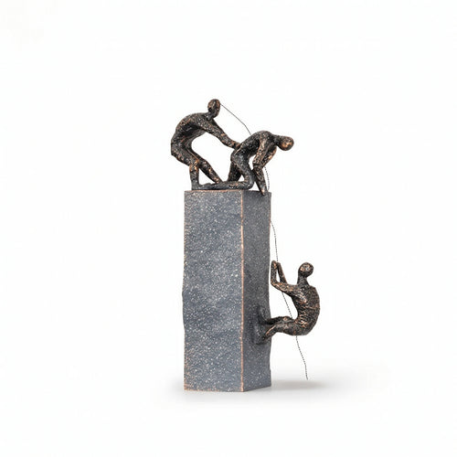 Climbing Figures Sculpture Light Luxury Statue Textured for Art Collectors