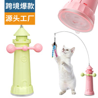 Interactive Cat Toy with Rotating Windmill