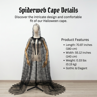 Fancy Dress Hooded Cape, Witch Cosplay Accessories, Halloween Party Costume, Masquerade Party Hooded - Image 6