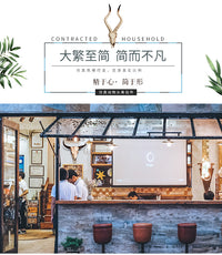 牛头骨装饰挂件客厅玄关墙上动物头仿古牛头骨壁挂饭店墙挂