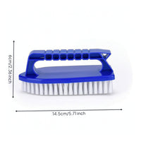 Pool Brush with Handle Pool Brush Head Pool Walls Pool Steps Manual Cleaning Scrubber Non-slip Handle Wide Bristle Edge Built-in Grip Suitable for Pool Owners Home Pool Care