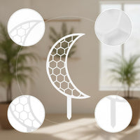 Moon-shaped Plant Support Trellis for Potted Plants, Garden Greenery, and Climbing Flowers - Balcony Decorative Stand