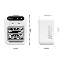 Compact Desktop Air Cooler Humidifying Mini Air Cooler Touch Controls Portable Mist Fan Ventilated