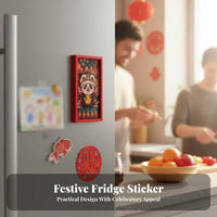 Chinese Panda Fridge 3D Cartoon Magnetic Sticker, Holiday Decor