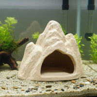 Ceramic Aquatic Cave Sturdy and Long-Lasting Ceramic Rock Cave Non-Fading