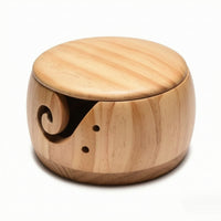 Yarn Bowl with Lid Smooth Yarn Bowl Stable for Crafters