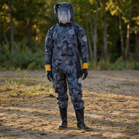 Bee Suit with Hood One-Piece Beekeeping Suit with Gloves Professional for Colony Inspection