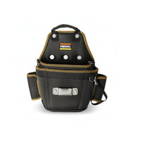 Compact Waist Tool Pouch with Rotating Buckle Long-Lasting Hanging Tool Pouch with Side Pockets Portable Lightweight for Ladder Work, Home Improvement