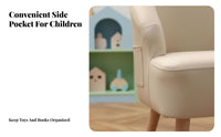 Upholstered child's Armchair Sturdy Construction Toddler Seat Ergonomic Design