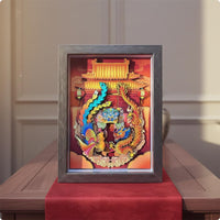 Mythical Bird and Serpent Paper Art Engagement Gift Wedding Desk Ornament
