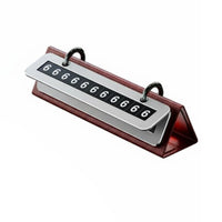 Temporary Parking Phone Number Plate Compact Design Temporary Parking Number Plate High Temperature Resistant Automotive Accessory