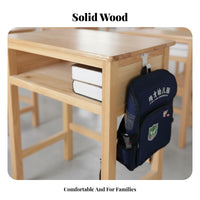 Solid Wood Student Desk Installation Wooden Student Writing Desk Easy Assembly Children's Study Table for Students, Dormitory, Classroom