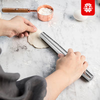 双英304不锈钢擀面杖厨房家用擀面棍饺子皮擀面神器烘焙用具