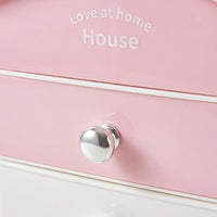 Desk Storage Organizer with Lid, Multi-Layer Drawer Box for Stationery, Cosmetics for Teens, Stackable for Dorm Room