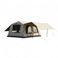 Spacious Inflatable Tent with Awning Waterproof Inflatable Tent Protection Large for Families, Campers, Camping, Outdoor