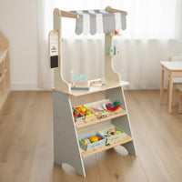 Toy Groceries Stand Educational Pretend for Young Children, Daycare, Playroom