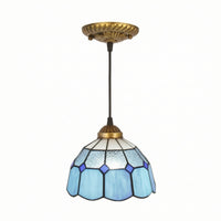 Stained Glass Pendant Light Handmade Lighting Retro for Cafe