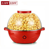 全自动爆米花机 电动电热爆谷机可加油加糖爆玉米机Popcorn Maker 欧规