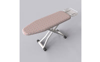 Padded Standing Ironing Board Space-Saving Ironing Board with Tray Compact Stable for Laundry Room, Apartment, Home