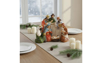 Resin Nativity Scene Hand-Painted Nativity Figurine Set Long-Lasting