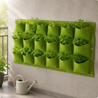 Wall-Mounted Plant Bag Pocketed Home Decor Stitched
