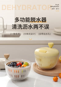 Salad Vegetable Dehydrator, Manual Spin Dryer Basket, Kitchen Tool