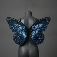 Butterfly Wing Accessories with Elastic Straps Satin Wearable Wing Pair for Kids, Cosplay, Stage Performance