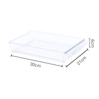 Transparent Desktop Organizer Box Space-Saving Home Organization Long-Lasting