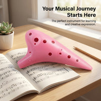 12 Hole Alto Resin Musical Instrument, Easy to Learn Ocarina for Students, Portable Ocarina with Lanyard, Beginner Ocarina for Kids