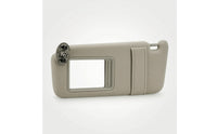 Beige Sun Visor with Mirror OEM-Style Automotive Sun Visor Replacement Padded for Car Owners, DIY Mechanics
