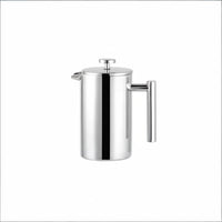 Stainless Steel Plunger Pot Fine Mesh Strainer Plunger Pot Coffee Maker Heat Resistant Double Wall Coffee Pot for Camping