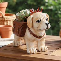 Labrador Dog Planter Decorative Resin Dog Planter Gift Suggestion for Home Decoration for Living Room